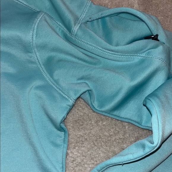 Columbia Omni-wick Aqua Blue Quarter-Zip Top - Picture 6 of 8